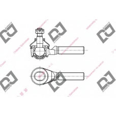 DE1405 DJ PARTS Наконечник поперечной рулевой тяги