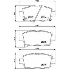 8DB 355 019-691 HELLA Комплект тормозных колодок, дисковый тормоз