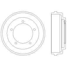 MBD020 MINTEX Тормозной барабан