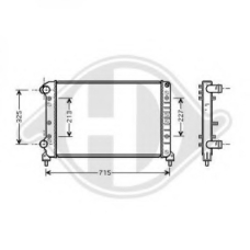 8348507 DIEDERICHS Радиатор, охлаждение двигателя
