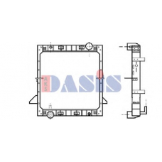 400220T AKS DASIS Радиатор, охлаждение двигателя