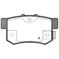 BPA0325.02 OPEN PARTS Комплект тормозных колодок, дисковый тормоз