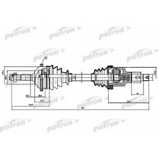 PDS1381 PATRON Приводной вал