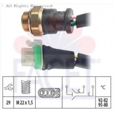 7.5656 FACET Термовыключатель, вентилятор радиатора