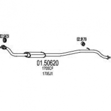 01.50620 MTS Средний глушитель выхлопных газов