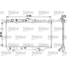 731072 VALEO Радиатор, охлаждение двигателя