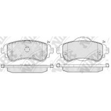 PN0561 NiBK Комплект тормозных колодок, дисковый тормоз