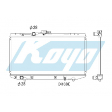 PA010269 KOYO P-tank corrugate-fin ass'y