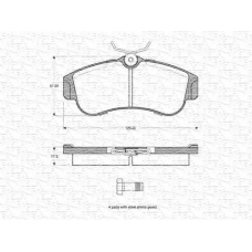 363702160941 MAGNETI MARELLI Комплект тормозных колодок, дисковый тормоз