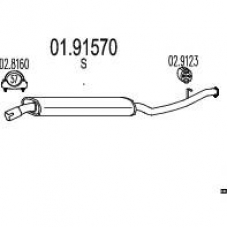 01.91570 MTS Глушитель выхлопных газов конечный
