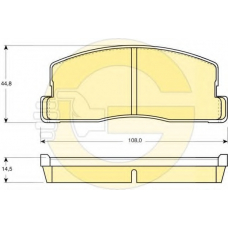 6102869 GIRLING Комплект тормозных колодок, дисковый тормоз