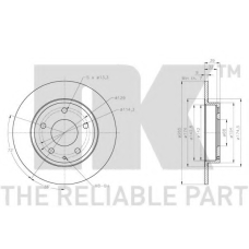313283 NK Тормозной диск