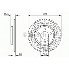 0 986 479 644 BOSCH Тормозной диск