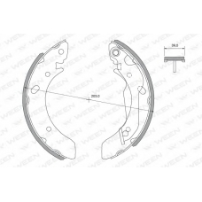 152-2387 WEEN Комплект тормозных колодок