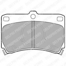 LP531 DELPHI Комплект тормозных колодок, дисковый тормоз