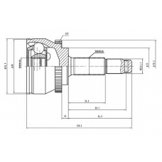 AW1510787A AYWIPARTS Шарнирный комплект, приводной вал