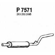 P7571 FENNO Средний глушитель выхлопных газов