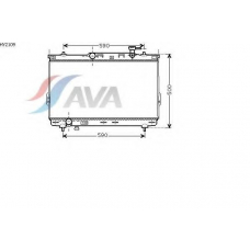 HY2109 AVA Радиатор, охлаждение двигателя