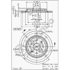 08.6837.10 BREMBO Тормозной диск