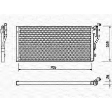 350203109000 MAGNETI MARELLI Конденсатор, кондиционер