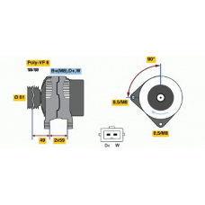 0 986 046 010 BOSCH Генератор