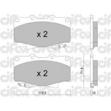 822-153-0 CIFAM Комплект тормозных колодок, дисковый тормоз