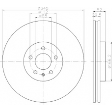 8DD 355 113-941 HELLA PAGID Тормозной диск