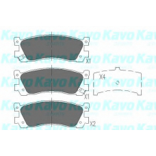 KBP-4536 KAVO PARTS Комплект тормозных колодок, дисковый тормоз