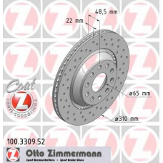 100.3309.52 ZIMMERMANN Тормозной диск