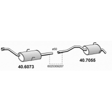 40.7055 ASSO Глушитель выхлопных газов конечный