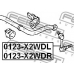 0123-X2WDR FEBEST Тяга / стойка, стабилизатор