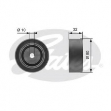 T42095 GATES Паразитный / ведущий ролик, зубчатый ремень