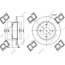 BD1547 DJ PARTS Тормозной диск