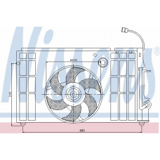 85318 NISSENS Вентилятор, охлаждение двигателя