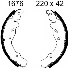 01676 BSF Комплект тормозных колодок