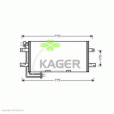 94-5405 KAGER Конденсатор, кондиционер