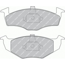 FDB1101 FERODO Комплект тормозных колодок, дисковый тормоз