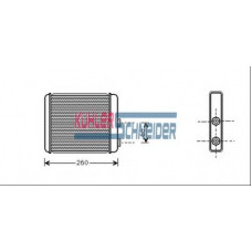 0691501 KUHLER SCHNEIDER Теплообменник, отопление салона