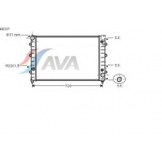 AI2127 AVA Радиатор, охлаждение двигателя