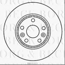 BBD5323 BORG & BECK Тормозной диск