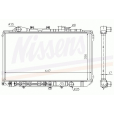 62502 NISSENS Радиатор, охлаждение двигателя