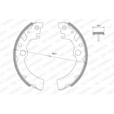 152-2424 WEEN Комплект тормозных колодок