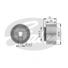 T42005 GATES Паразитный / ведущий ролик, зубчатый ремень
