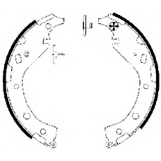 8DB 355 002-811 HELLA Комплект тормозных колодок