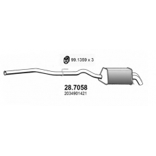 28.7058 ASSO Глушитель выхлопных газов конечный