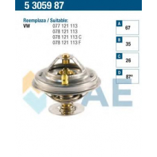 5305987 FAE Термостат, охлаждающая жидкость