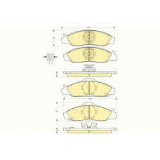 6132811 GIRLING Комплект тормозных колодок, дисковый тормоз