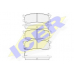 181382 ICER Комплект тормозных колодок, дисковый тормоз