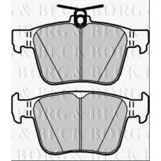 BBP2401 BORG & BECK Комплект тормозных колодок, дисковый тормоз