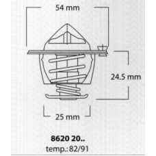 8620 2091 TRISCAN Термостат, охлаждающая жидкость